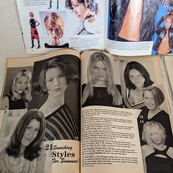 Vintage Y2K Hairstyles Spring Summer Sexy Long Short Ephemera Magazine 4 Lot Set - Picture 8 of 15